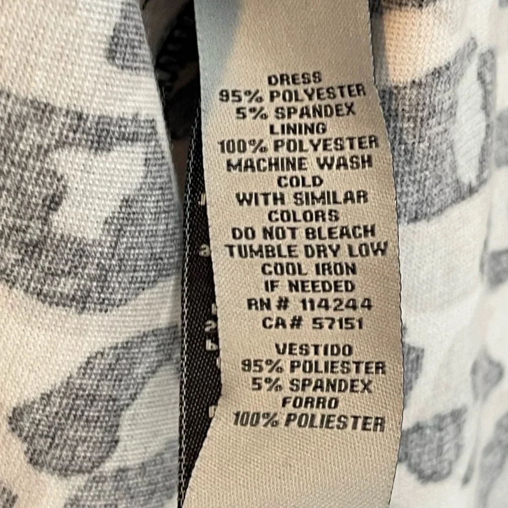 Eliza J Leopard Print Short Sleeve Fit & Flare Mini Dress Size 4 Tan Black - Picture 8 of 11